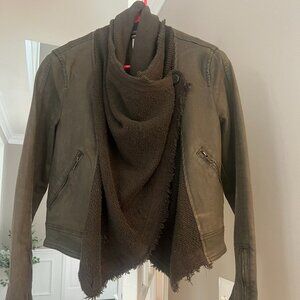 Free People Scarp denim jacket